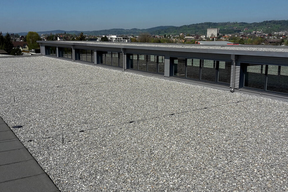 Saniertes Flachdach