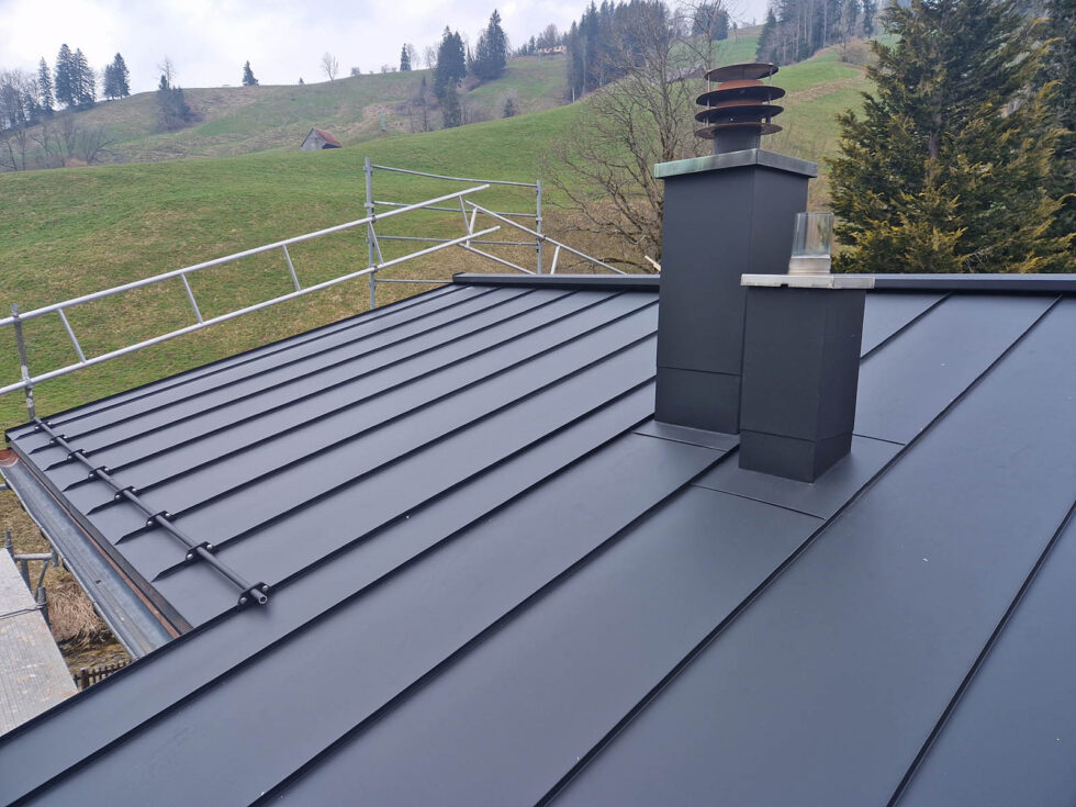 Detail einer Kaminverkleidung