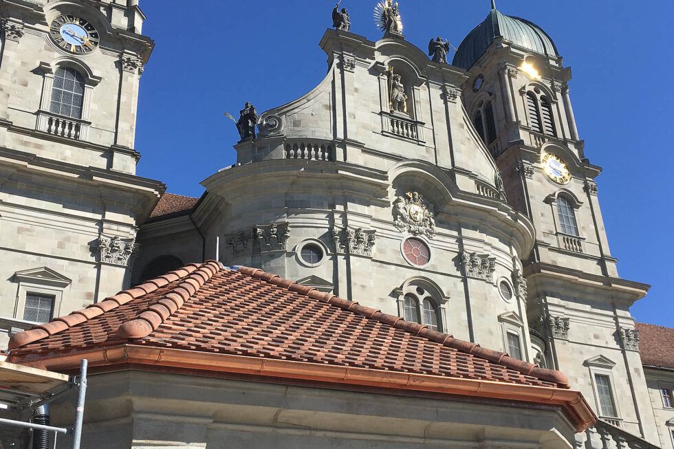 Spenglerarbeiten am Kloster Einsiedeln
